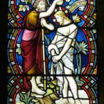 Baptism stained glass